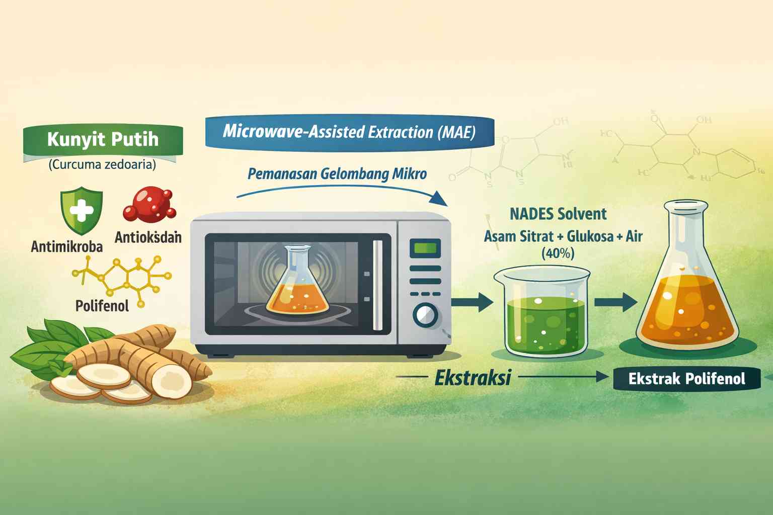 Ekstraksi Lebih Lembut: Pelajaran dari Kunyit Putih dan Teknologi Microwave