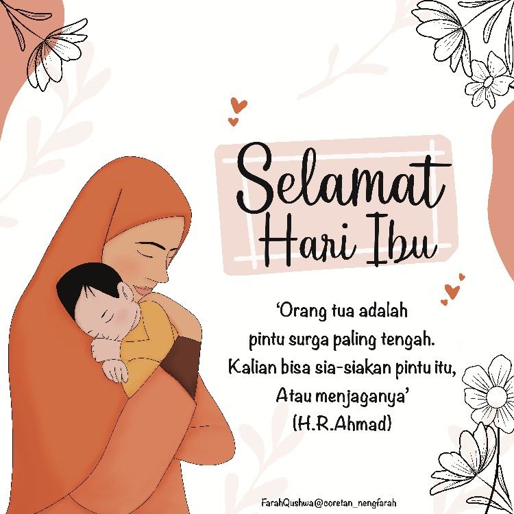 Perempuan Membaca Ucapan Hari Ibu untuk Diri Sendiri