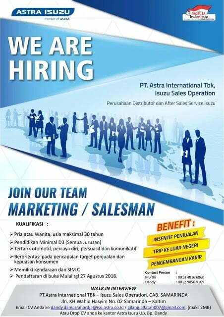 Contoh Desain Iklan Loker yang Menarik